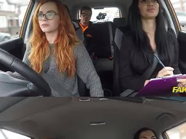 ELLA HUGHES - JASMINE JAE - RYAN RYDER - Hardcore Car Trio - Fake Driving School