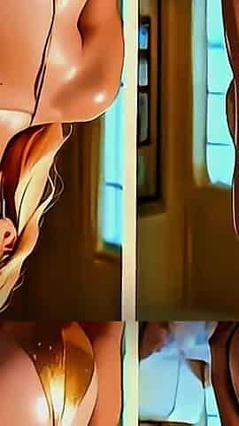 Desperate Blonde Bimbo Takes HUGE ORC COCK in The Woods - 4K AI Fantasy