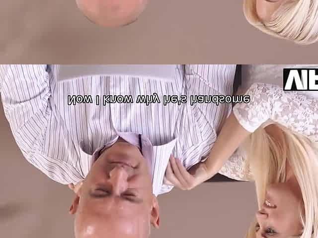 VIP4K. Guy doesnt know all the sex tricks so girlfriend tries stepdad