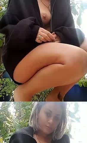 Big boob babe masturbating
