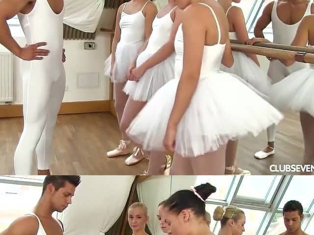 Czech Female Ballet Dancer Share Thick Cock In Their Class