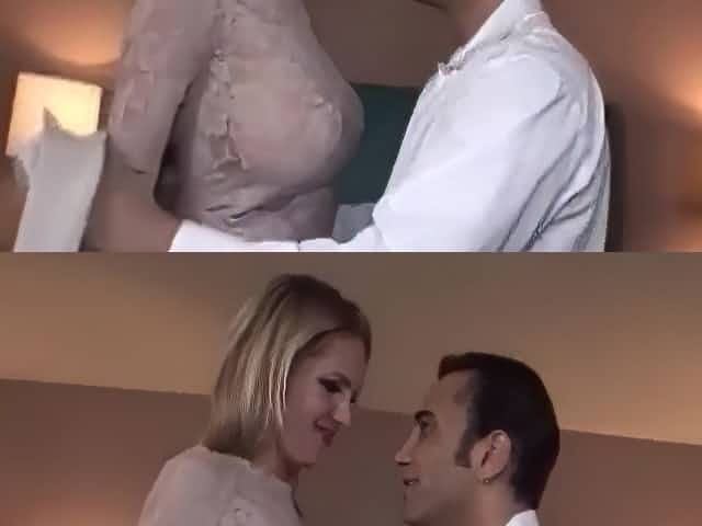 HIS TALL, BLONDE, BIG TITTED BOSS, CHRISTINA, WANTS TO SUCK COCK &_ GET FUCKED