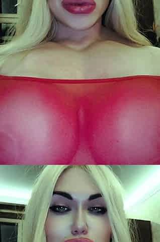 Big Boobed Blonde Masturbates With A Dildo In The Bathroom