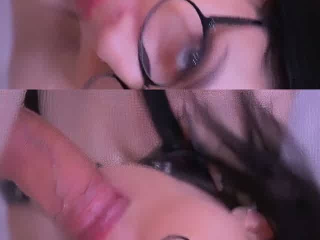 Dissolute Lady Sucks Cock Her Paramours And Gets Facial