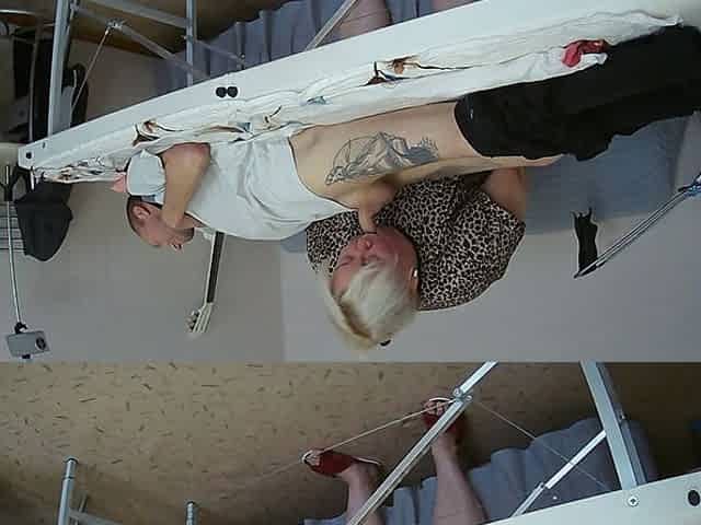 Mother-in-law Sucks and Jerks off My Dick on the Massage Table and Swallows Cum