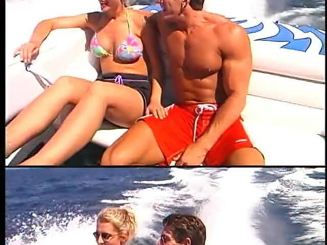 Slut gets nailed aboard a boat !