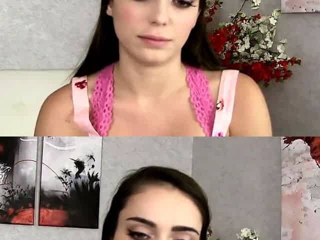 Brunette seductress working her big boobs and hot ass