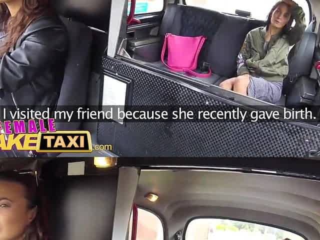 Female Fake Taxi Smokin' sexy Czech fellas share moist cunt