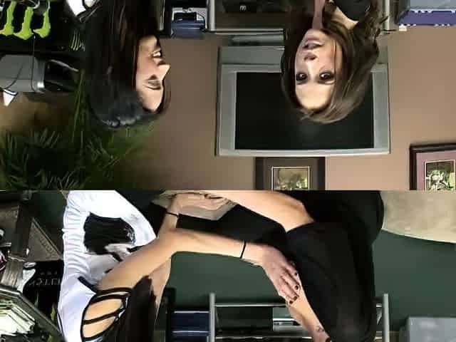 Skinny brunette teen fucking my assistant for a job