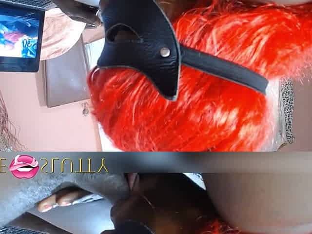 Black fellatio junkie Ms. Fufu playfully sucks weenie for 1hr twenty mins - Part 8