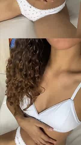 Amateur selfie masturbation by charming tiny woman