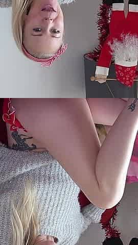 Waiting for Santa: He Spanks Me on Christmas Eve!