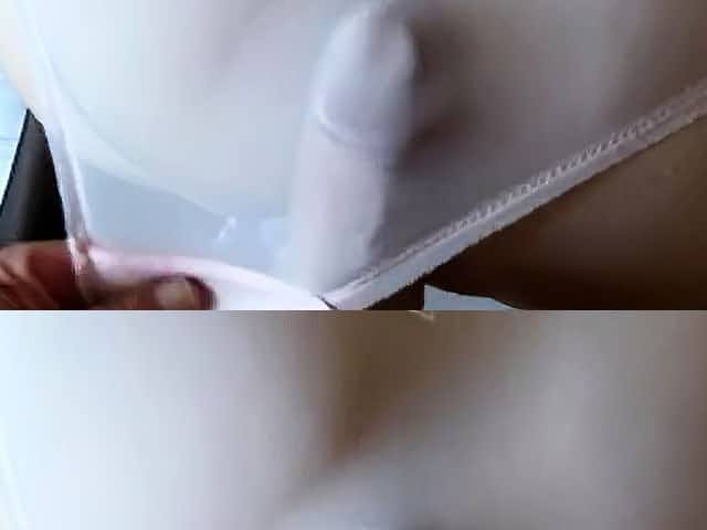 Pink panty cum