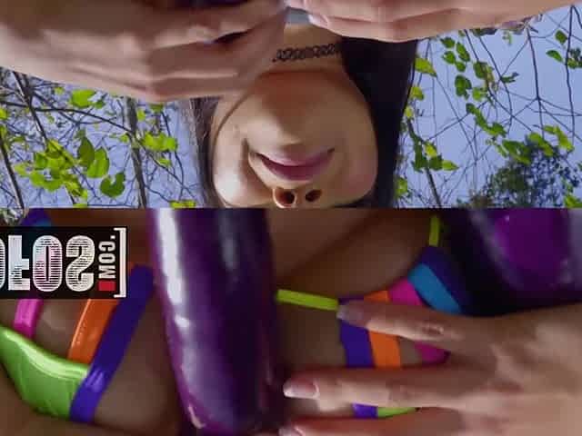 Big tit Asian teen Aryana Amatista craves big dick