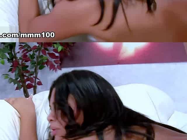 Latina Babe Chokes Down Big Cock Hard - MMM100