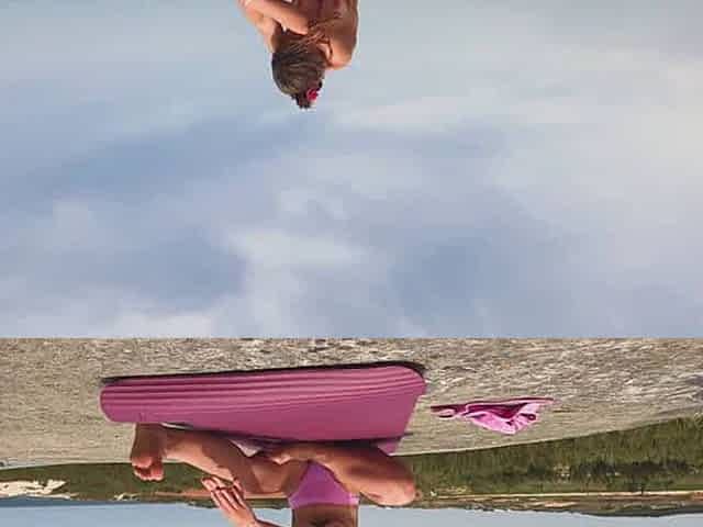 super fucking steaming bare yoga with congenital sport lady using ass-fuck toys and vibrator !