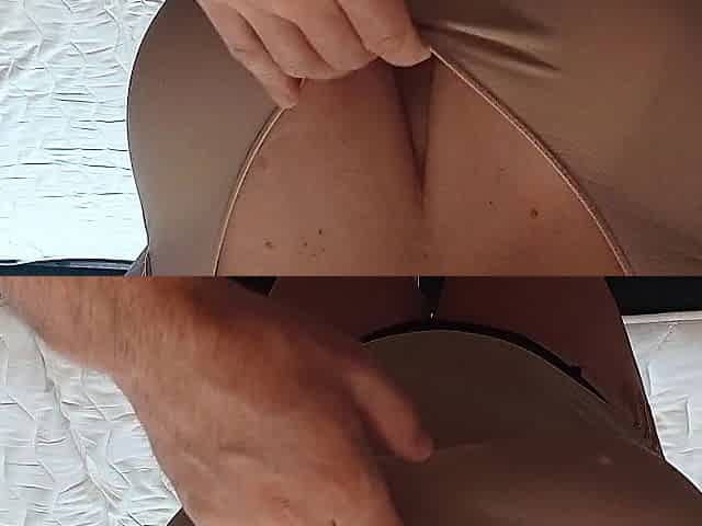 Wet mamma enjoys an elastic knob and an booty-plug in the butt