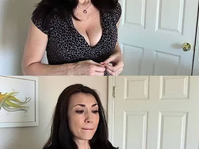 Brunette solo masturbation on webcam