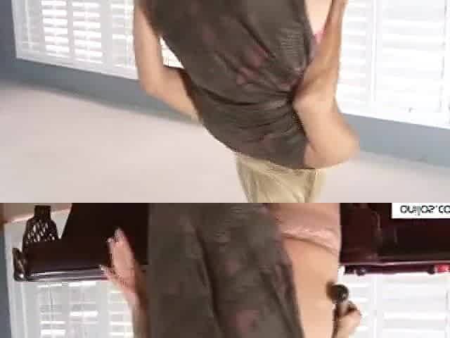 Hot cougar bushy cunt massage