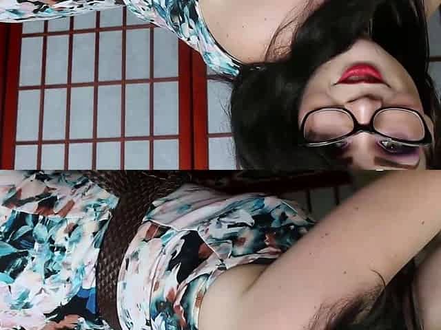 Cute curly brunette solo webcam masturbation