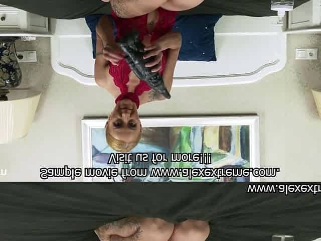 Irina Faust take in butt large ebony gnome vibrator & anal prolapse