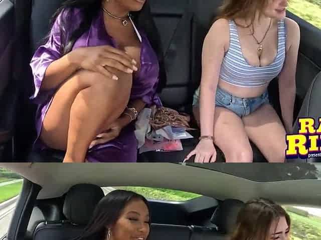 Breasty Black mother I'd like to fuck Exposes Her Huge Tits and Fingers Her Juicy Vagina in a Shared Ride