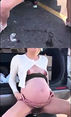 Busty Czech amateur fucks outdoor in public