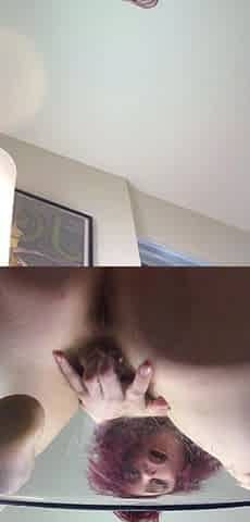Amateur cam girl fingers and toys with her loose ass