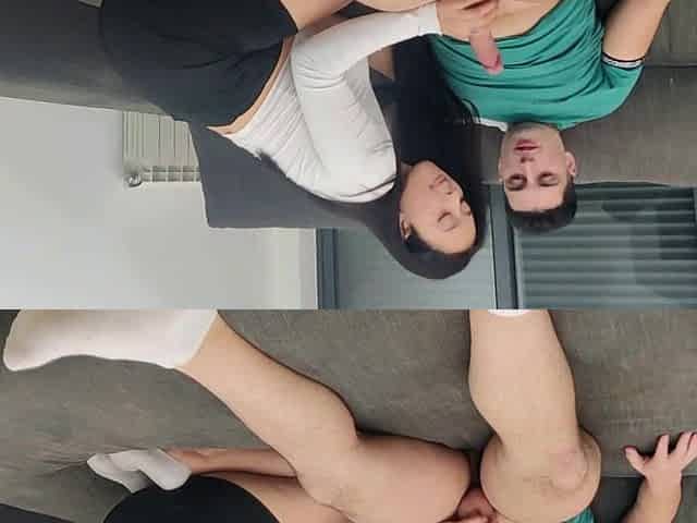 Gorgeous large-bootied woman has an anal climax