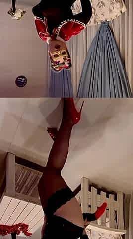 Stepmom with a Big Ass Dances and Seduces with Her Anal Plug in the Ass