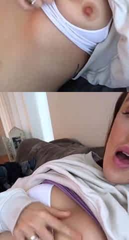 Small tit GF gives POV blowjob on my denim