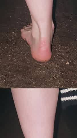 Barefoot in Cold, Squishy Mud (muddy Feet)