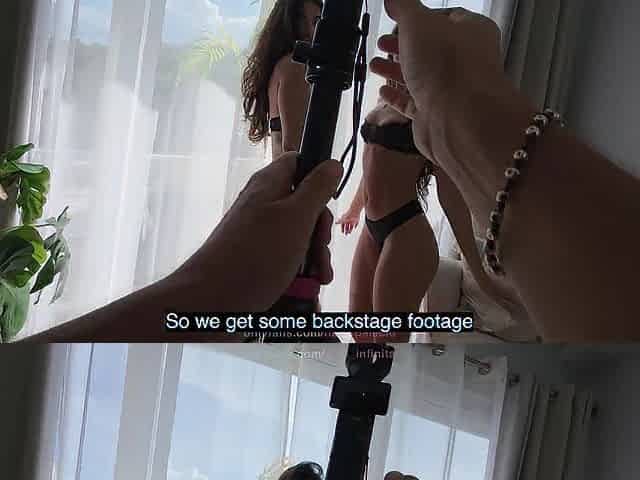 2 Sexy models gone Wild during a photoshoot