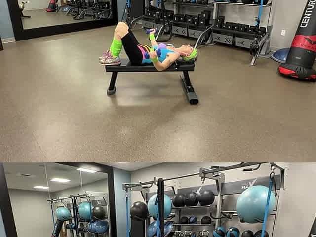 1980's Workout Video - in Gym and Bedroom