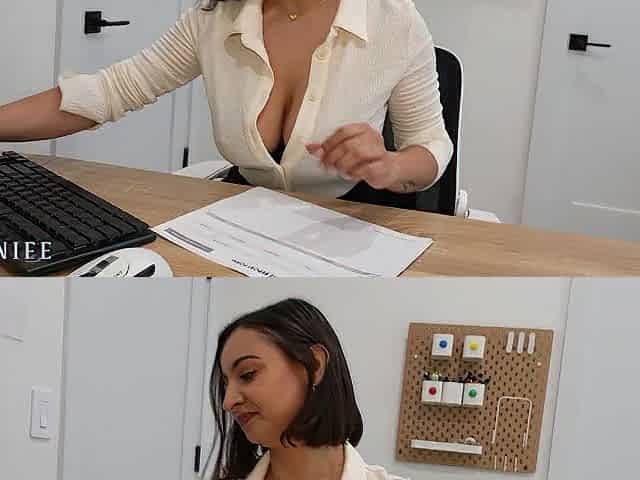 Screwed the LARGE TITTY secretary the entire office fantasizes about - Hailey Rose
