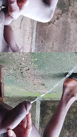 Ebony BBC peeing clip and jerking off jock Compilation