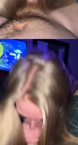 Amateur Blond Give Nice POV Blowjob