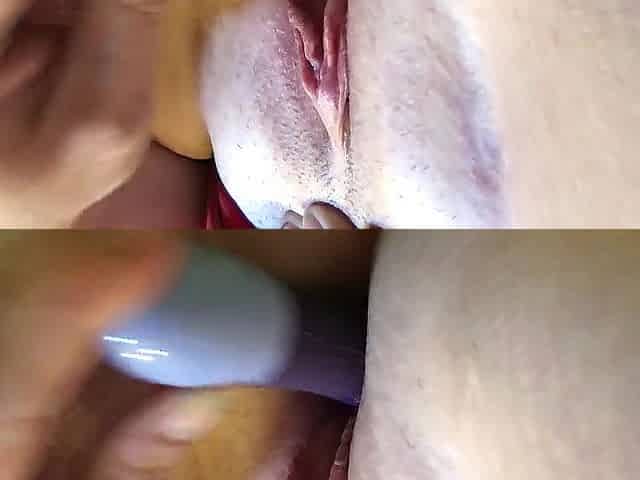 Squirting overweight taut vagina
