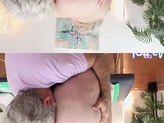 Massaging Hot BBW Genevieve LaFleur