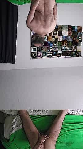Me fingerings my butt and humping my daybed.