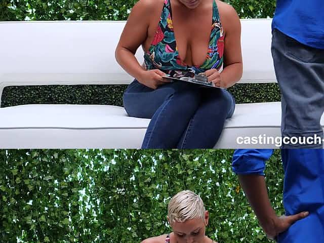 Short haired babe Sara fucks with a friend while her big tits bounce