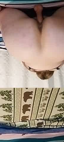 Large Butt Sex tool Ride Viewed From Behind