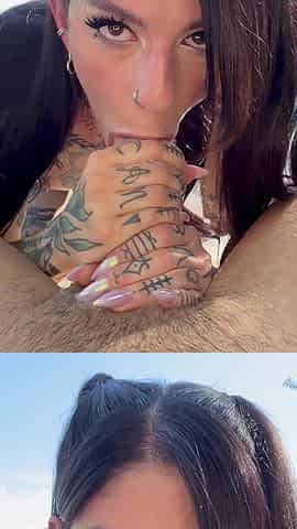 POV - Drilling the Petite Pussy of Tattoed Babe Bella Liora