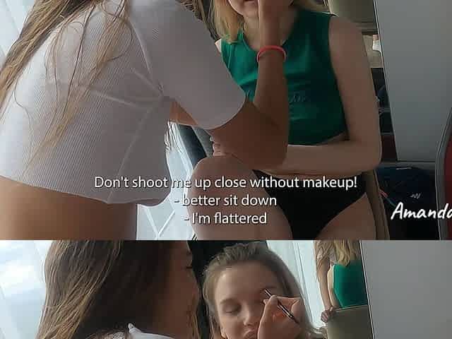 Fucked and Cum on My Face While I Was Doing Milka Makeup. New with Title