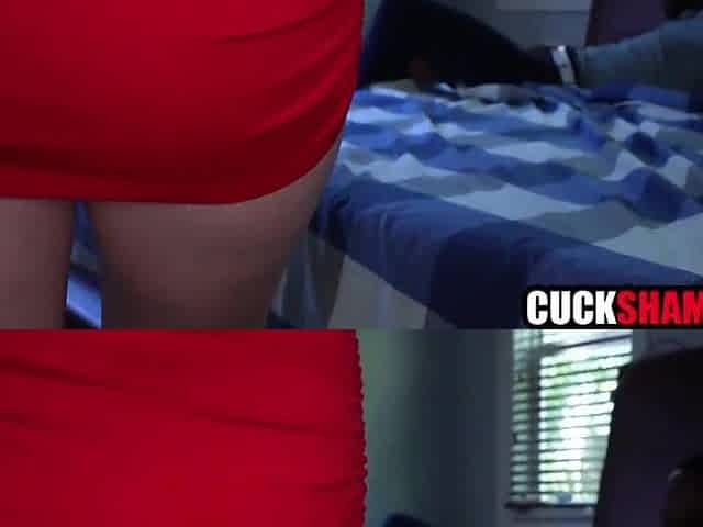 Wife booty banged by large ebony ramrod ifo cuckold hubby