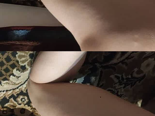 Pussy of a Horny Black-haired Girl in Doggy Style Fucking