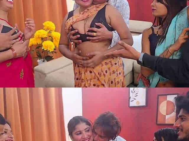 Desi Three Couple Party Foursome Gangbang Fucking(2K) - Big ass