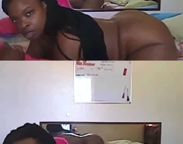 Black BBW With Big Tits Teases on Webcam