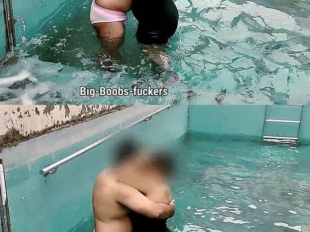 Public Swimming Pool: Brother-in-law and Sister-in-law Are Having Hot Sex.