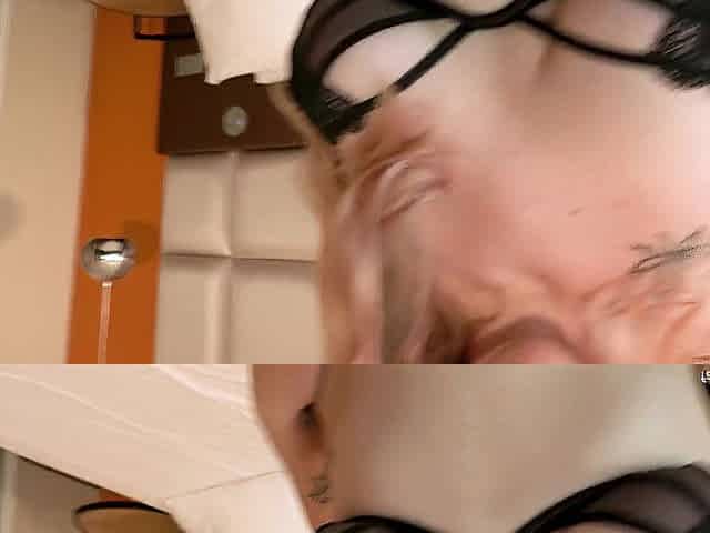 Floppy titted bitch tries porn for once, giant facial